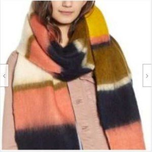 Madewell Stripeweave Scarf in Sweet Dahlia Multi